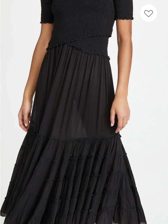 Poupette St. Barth Black Maxi Dress - Picture 1 of 8